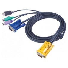Aten 2L5302UP cable para video, teclado y ratón (kvm) Negro 1,8 m (Espera 4 dias) en Huesoi