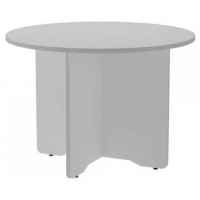 MESA DE REUNIONES REDONDA 100CM DE DIAMETRO. ALTURA 72CM. COLOR: PATA ALUMINIO / TABLERO GRIS ROCADA 3005AN02V24 (Espera 4 dias) en Huesoi