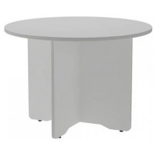 MESA DE REUNIONES REDONDA 100CM DE DIAMETRO. ALTURA 72CM. COLOR: PATA ALUMINIO / TABLERO GRIS ROCADA 3005AN02V24 (Espera 4 dias) en Huesoi