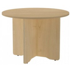 MESA DE REUNIONES REDONDA 100CM DE DIAMETRO. ALTURA 72CM. COLOR: PATA ROBLE / TABLERO ROBLE ROCADA 3005AR08V24 (Espera 4 dias) en Huesoi