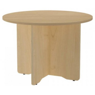 MESA DE REUNIONES REDONDA 100CM DE DIAMETRO. ALTURA 72CM. COLOR: PATA ROBLE / TABLERO ROBLE ROCADA 3005AR08V24 (Espera 4 dias) en Huesoi