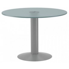 MESA DE REUNIONES REDONDA 100CM DE DIAMETRO. ALTURA 72CM. COLOR: PATA METALICA GRIS / TABLERO HAYA ROCADA 3005AT01 (Espera 4 dias) en Huesoi