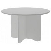 MESA DE REUNIONES REDONDA 120CM DE DIAMETRO. ALTURA 72CM. COLOR: PATA ALUMINIO / TABLERO GRIS ROCADA 3006AN02V24 (Espera 4 dias) en Huesoi