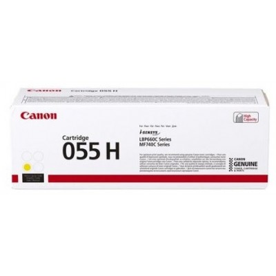 CANON Toner 055H Y: amarillo LBP663 LBP664 MF742 MF744 MF745 MF746 alta capacidad en Huesoi