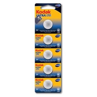 PILAS CR2032 KODAK BOTON LITIO 3.Volt PACK 5ud en Huesoi