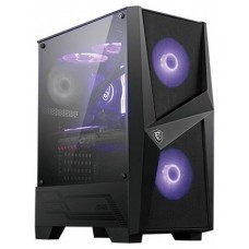 CAJA MSI MAG FORGE 100M,3x2.5"+2x3.5”,3x120MM (RGB) +1x120MM,2xUSB3.2+AUDIO+MICRO,MID-TOWER,NEGRA (Espera 4 dias) en Huesoi