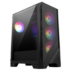 CAJA MSI MAG FORGE 121A AIRFLOW,1x2.5"+2x2.5”/3.5”,F:3x120MM+T:1x120MM+R:1x120MM (ARGB),2xUSB3.2,+AUDIO+MICRO,RGB,MID-TOWER,NEGRA (Espera 4 dias) en Huesoi