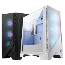 CAJA MSI MAG FORGE 320R AIRFLOW WHITE,1x2.5"+2x2.5”/3.5”,3x120MM+1x120MM (ARGB),2xUSB3.2,+AUDIO+MICRO,RGB,MID-TOWER(BLANCO) (Espera 4 dias) en Huesoi