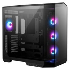 CAJA MSI MAG PANO 100R PZ,3x2.5"+2x2.5"/3.5”,3x120+1x120MM (ARGB),2xUSB3.2+1USB3.2 TYPE C+AUDIO+MICRO,MID TOWER,NEGRA (Espera 4 dias) en Huesoi
