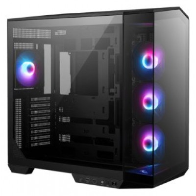 CAJA MSI MAG PANO 100R PZ,3x2.5"+2x2.5"/3.5”,3x120+1x120MM (ARGB),2xUSB3.2+1USB3.2 TYPE C+AUDIO+MICRO,MID TOWER,NEGRA (Espera 4 dias) en Huesoi