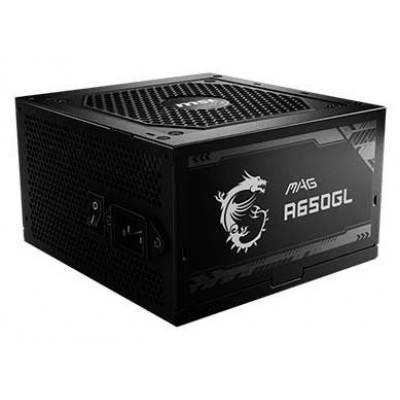 MSI MAG A650GL unidad de fuente de alimentación 650 W 20+4 pin ATX ATX Negro (Espera 4 dias) en Huesoi