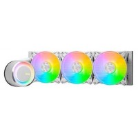 SISTEMA DE REFRIGERACION LIQUIDA MSI PARA CPU MAG CORELIQUID E360 WHITE,INTEL/AMD,RADIADOR 360MM,FAN4PIN,20dBA,ARGB (3 VENTILADORES) (Espera 4 dias) en Huesoi