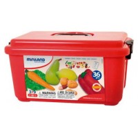 JUEGO FRUTAS HORTALIZAS Y FRUTOS SECOS 36 PIEZAS MINILAND 30811 (Espera 4 dias) en Huesoi