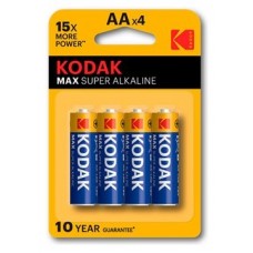 PILA AA KODAK SUPER ALCALINA MAX LR6 2800 mAh PACK 4 en Huesoi