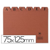 INDICE FICHEROS CARTON CUERO A-Z (125X75 MM) Nº 2 MARIOLA 3102 (Espera 4 dias) en Huesoi