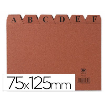 INDICE FICHEROS CARTON CUERO A-Z (125X75 MM) Nº 2 MARIOLA 3102 (Espera 4 dias) en Huesoi