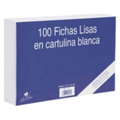 100 FICHAS DE CARTULINA LISA (125X75 MM) Nº 2 MARIOLA 3112L (Espera 4 dias) en Huesoi