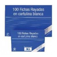 100 FICHAS DE CARTULINA RAYADA (125X75 MM) Nº 2 MARIOLA 3112R (Espera 4 dias) en Huesoi