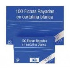 100 FICHAS DE CARTULINA RAYADA (125X75 MM) Nº 2 MARIOLA 3112R (Espera 4 dias) en Huesoi