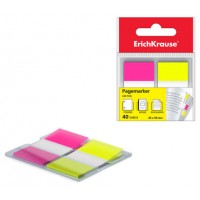 BLISTER 40 MARCAPAGINAS NEON 25X44MM 2 COLORES AMARILLO/ROSA ERICH KRAUSE 31181 (Espera 4 dias) en Huesoi