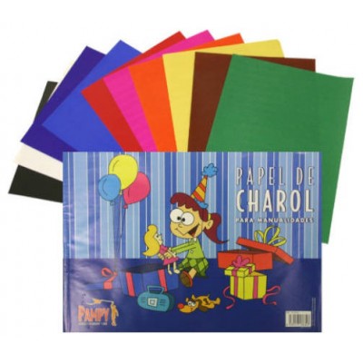 CUADERNO DE PAPEL CHAROL 10 HOJAS COLORES 33 X 23 CM. BISMARK 313634 (Espera 4 dias) en Huesoi