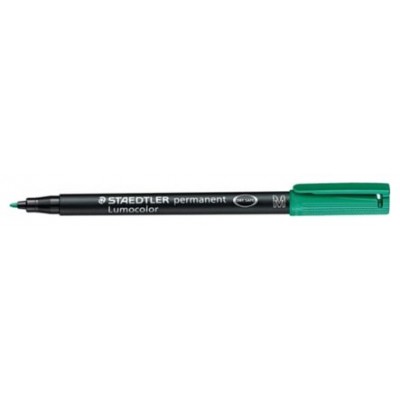 MARCADOR LUMOCOLOR PERMANENTE PUNTA MEDIA 1MM. VERDE STAEDTLER 317-5 (MIN10) (Espera 4 dias) en Huesoi