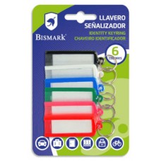 BLISTER 6 LLAVEROS SEÑALIZADORES BISMARK 317818 (Espera 4 dias) en Huesoi