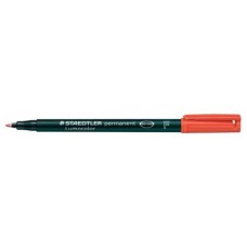 MARCADOR LUMOCOLOR PERMANENTE PUNTA FINA 0,6MM. ROJO STAEDTLER 318-2 (MIN10) (Espera 4 dias) en Huesoi