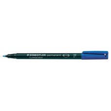 MARCADOR LUMOCOLOR PERMANENTE PUNTA FINA 0,6MM. AZUL STAEDTLER 318-3 (MIN10) (Espera 4 dias) en Huesoi