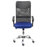 PIQUERAS Y CRESPO FOROL Silla Gontar respaldo malla negro asiento azul en Huesoi