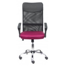 PIQUERAS Y CRESPO FOROL Silla Gontar respaldo malla negro asiento granate en Huesoi