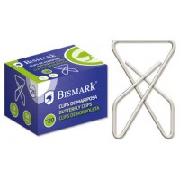 CAJA 12 CLIPS NIQUELADOS DE MARIPOSA Nº 20 BISMARK 321357 (Espera 4 dias) en Huesoi