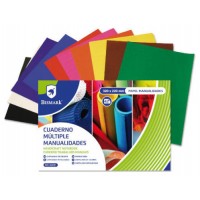 CUADERNO MULTIPLES MANUALIDADES 42 HOJAS COLORES 32 X 22 CM. BISMARK 322741 (Espera 4 dias) en Huesoi