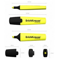 FLUORESCENTE VISIOLINE V-12, COLOR: AMARILLO ERICH KRAUSE 32496 (MIN10) (Espera 4 dias) en Huesoi