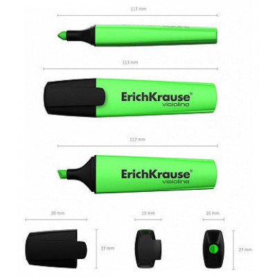 FLUORESCENTE VISIOLINE V-12, COLOR: VERDE ERICH KRAUSE 32497 (MIN10) (Espera 4 dias) en Huesoi