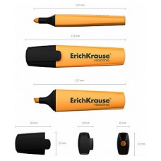 FLUORESCENTE VISIOLINE V-12, COLOR: NARANJA ERICH KRAUSE 32499 (MIN10) (Espera 4 dias) en Huesoi