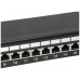PATCH PANEL 24 PUERTOS CATEGORIA 6 APANTALLADO COLOR en Huesoi