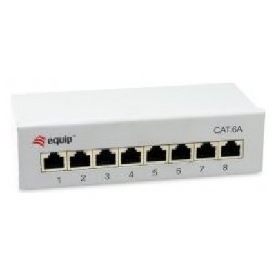 PATCH PANEL DE SOBREMESA EQUIP CAT.6A APANTALLADO 8 en Huesoi