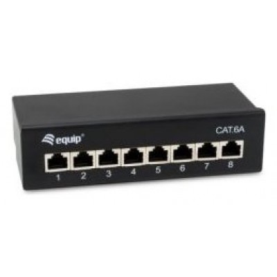 PATCH PANEL DE SOBREMESA EQUIP CAT.6A APANTALLADO 8 en Huesoi