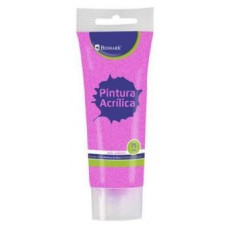 BOTE PINTURA ACRILICA 75 ML ROSA CON GLITTER BISMARK 328671 (Espera 4 dias) en Huesoi