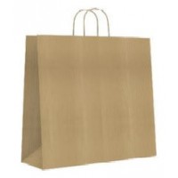 BOLSA PAPEL CON ASAS KRAFT MARRON S 24X10X32 CM BISMARK 329837 (MIN25) (Espera 4 dias) en Huesoi