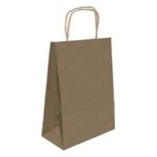 BOLSA PAPEL CON ASAS KRAFT MARRON M 27X12X37 CM BISMARK 329838 (MIN25) (Espera 4 dias) en Huesoi