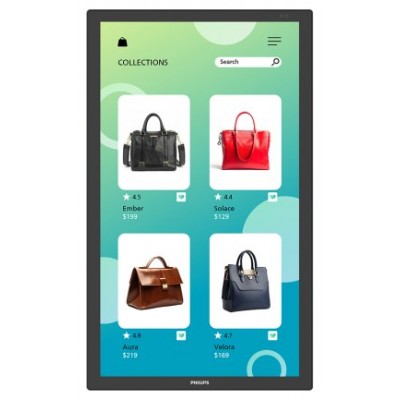 Philips 3000 series 32BDL3751T/00 pantalla de señalización Panel plano interactivo 80 cm (31.5") LCD Wifi 350 cd / m² Full HD Negro Pantalla táctil Procesador incorporado Android 24/7 (Espera 4 dias) en Huesoi