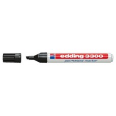 MARCADOR PERMANENTE PUNTA BISELADA 1-5MM 3300 NEGRO EDDING 3300-01 (MIN10) (Espera 4 dias) en Huesoi
