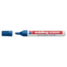 MARCADOR PERMANENTE PUNTA BISELADA 1-5MM 3300 AZUL EDDING 3300-03 (MIN10) (Espera 4 dias) en Huesoi