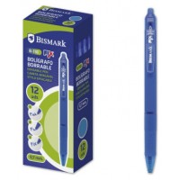 BOLIGRAFO BORRABLE C/CLIP AZUL BISMARK 330215 (MIN12) (Espera 4 dias) en Huesoi