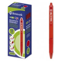 BOLIGRAFO BORRABLE C/CLIP ROJO BISMARK 330217 (MIN12) (Espera 4 dias) en Huesoi