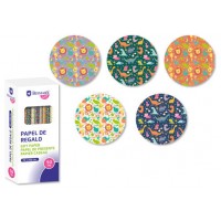 PAPEL DE REGALO INFANTIL AVENTURA 70X200 BISMARK 331046 (MIN50) (Espera 4 dias) en Huesoi