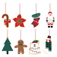 SET 4 TARJETAS COLGANTES ADORNOS NAVIDAD BISMARK 331672 (Espera 4 dias) en Huesoi