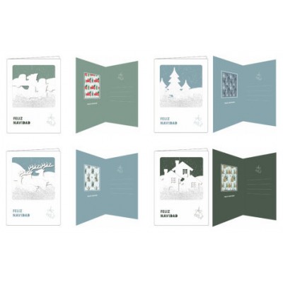 TARJETA NAVIDAD CON RELIEVE BISMARK 331679 (MIN24) (Espera 4 dias) en Huesoi